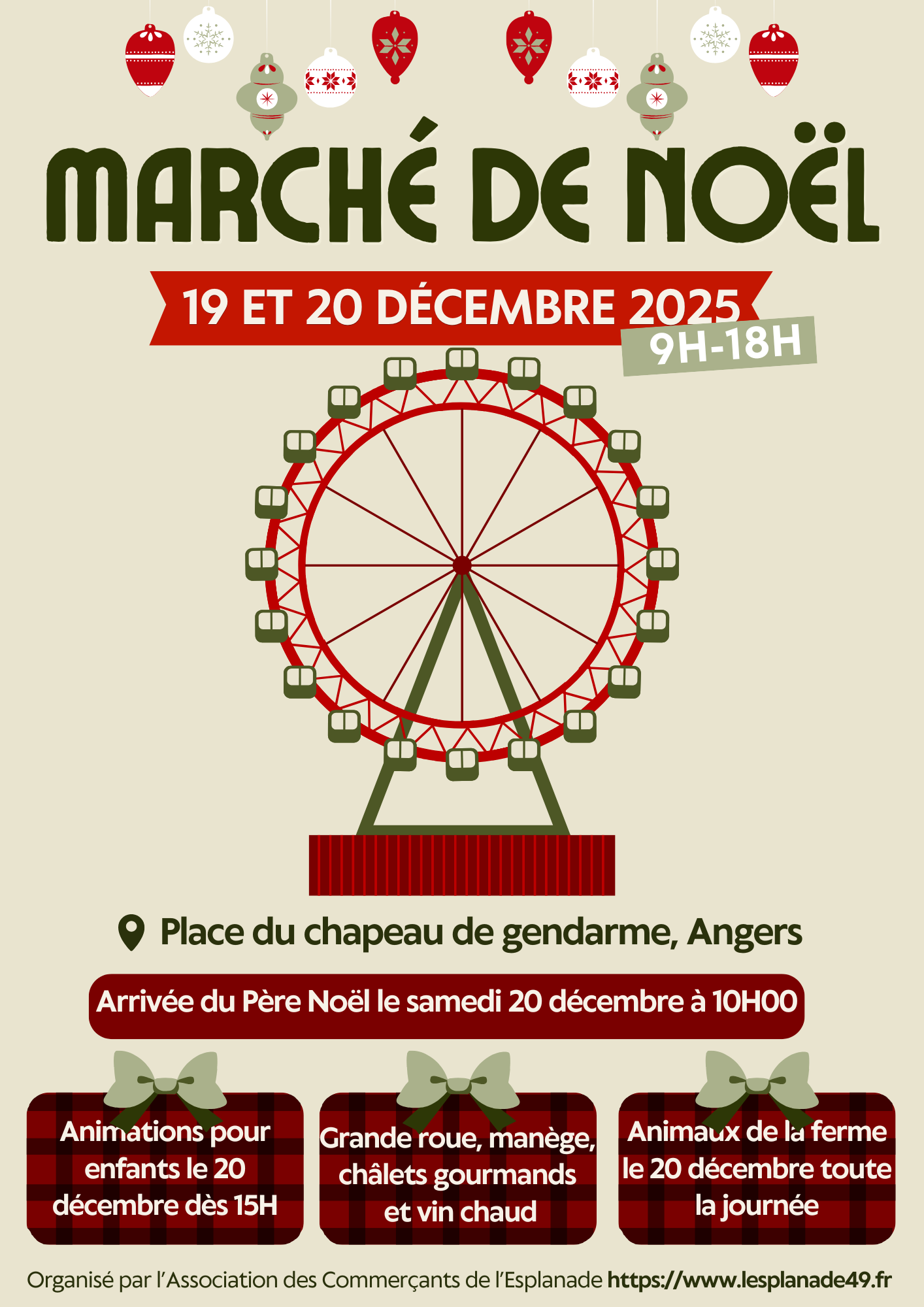 Affiche marché noel