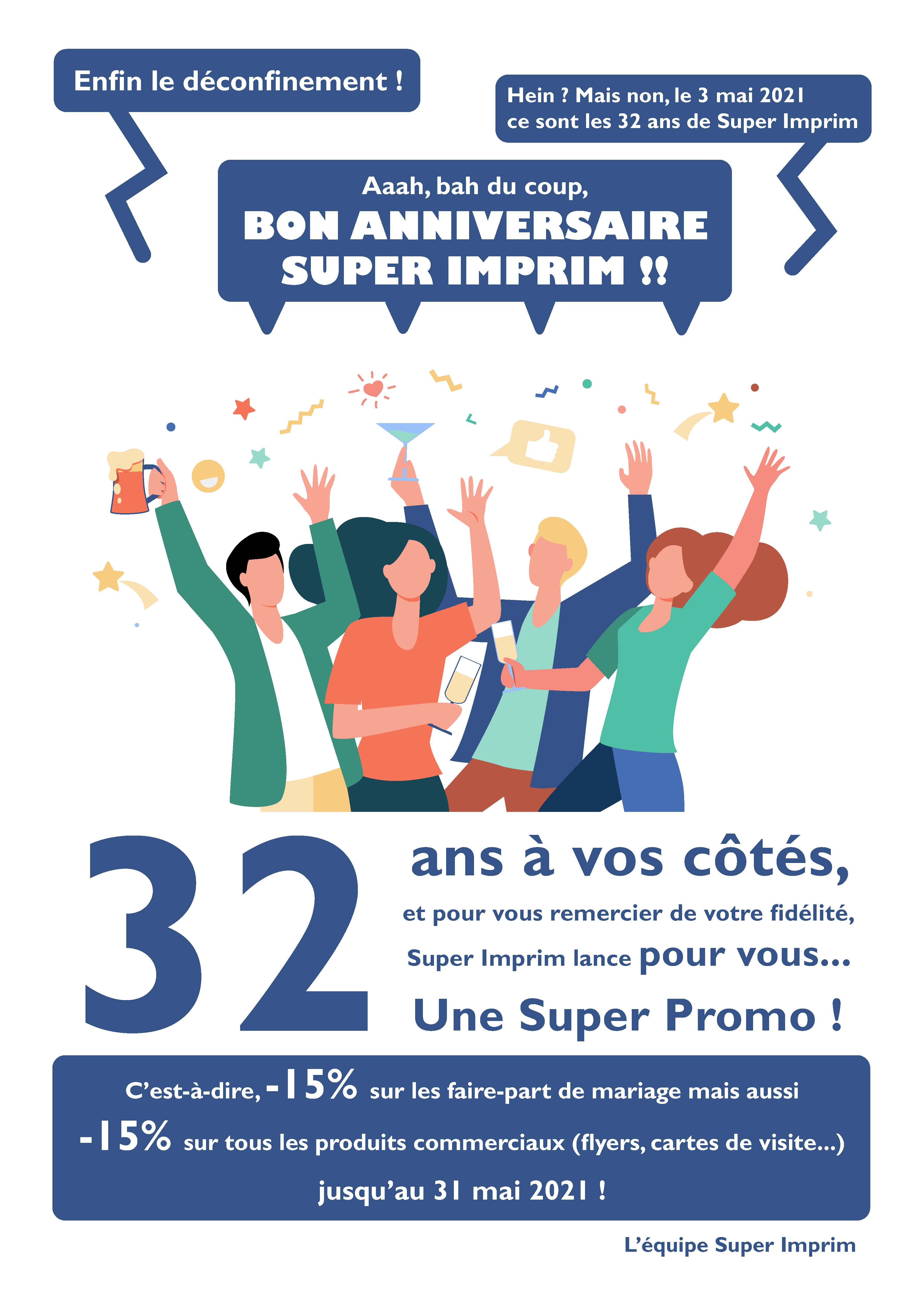 affiche super imprim 32 ans