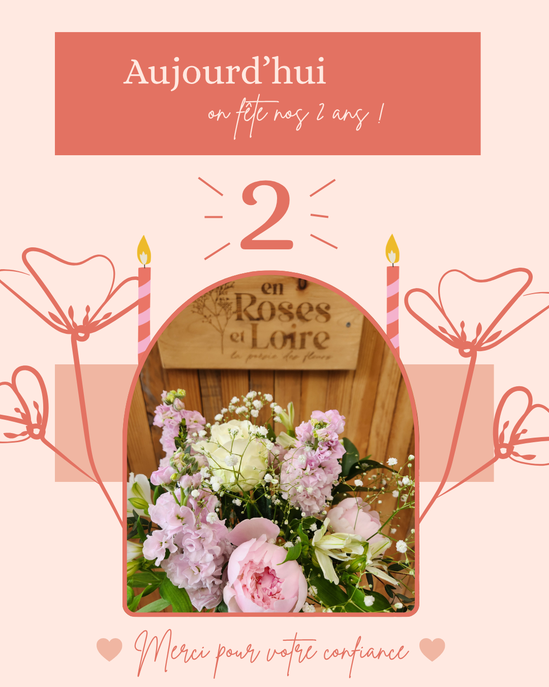 En Roses et Loire fête aujourd'hui ses 2 ans